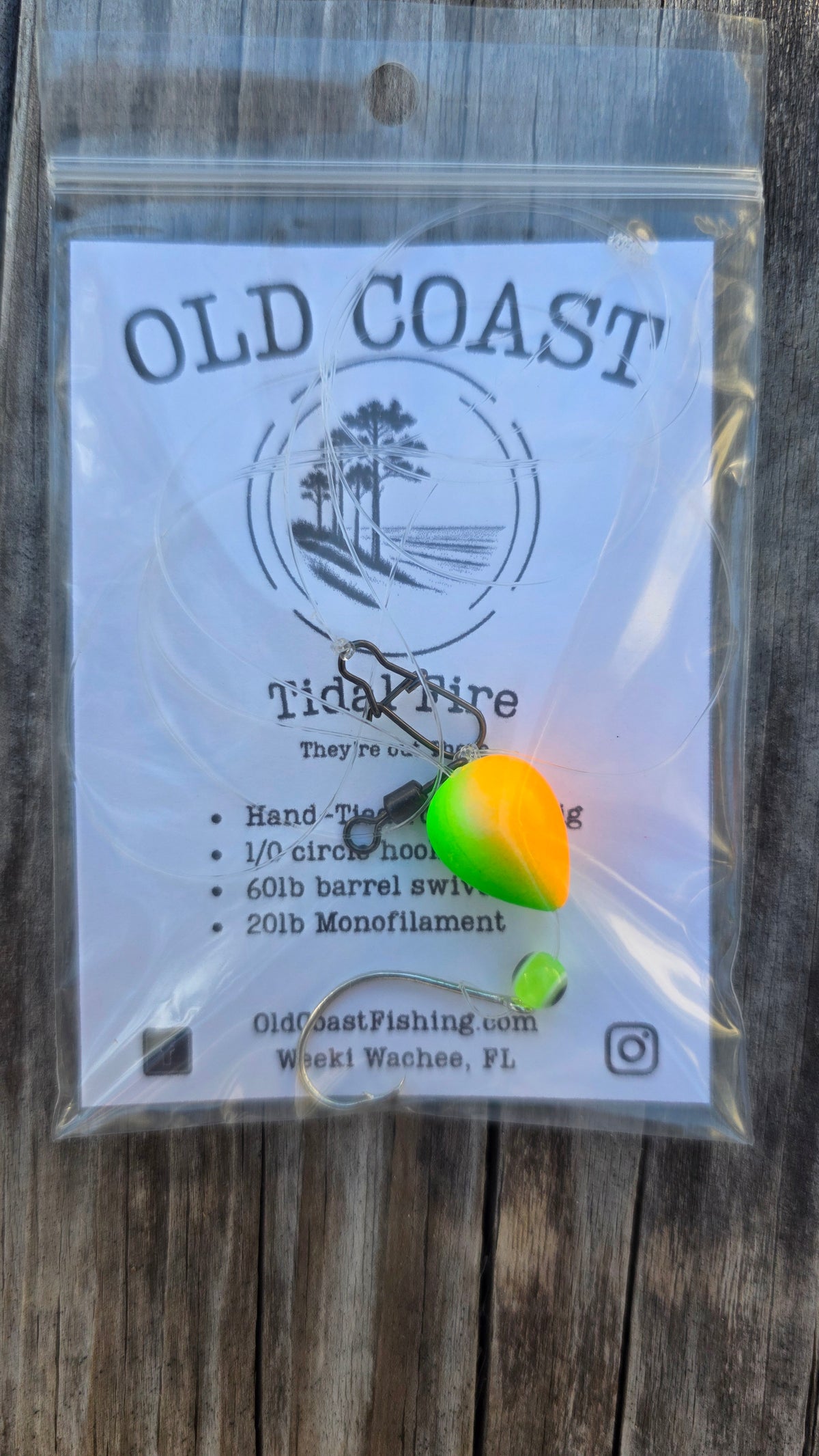 Tidal Fire Pompano Rig – Orange & Green