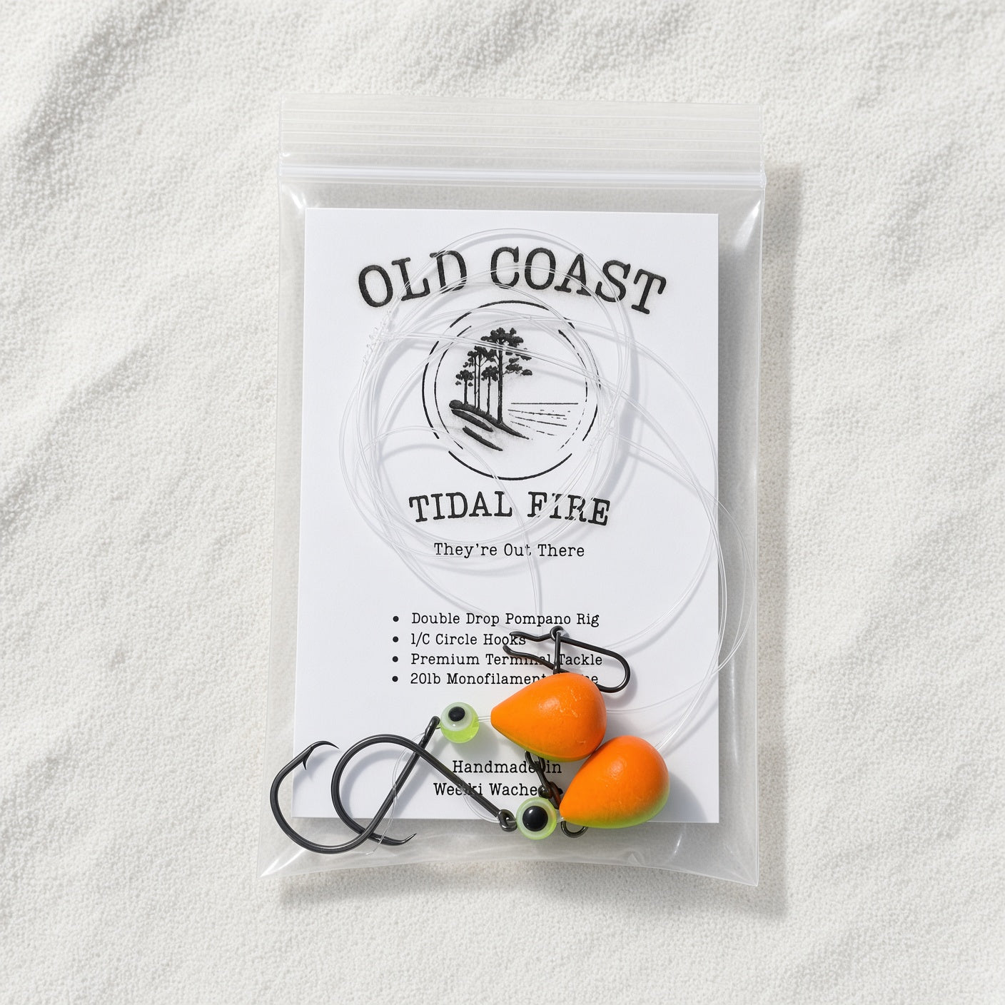Old Coast Tidal Fire Pompano Rig